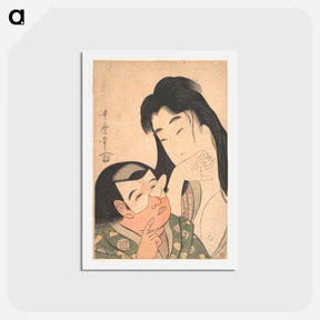 アートポストカード-Yamauba and Kintoki - 喜多川 歌麿 Postcard.