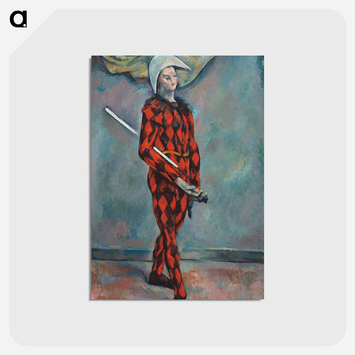 アートポストカード-Harlequin - ポール セザンヌ Postcard.