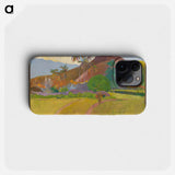 Tahitian Landscape - ポール ゴーギャン Phone Case.