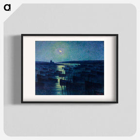 アートポスター-Camaret, Moonlight and Fishing Boats
 - セントルイス美術館 Poster.