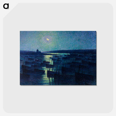 アートポストカード-Camaret, Moonlight and Fishing Boats
 - セントルイス美術館 Postcard.