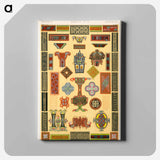 アートパネル-Grammar of Ornament Illustration
 - 装飾の文法 Canvas.