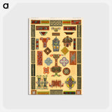アートポストカード-Grammar of Ornament Illustration
 - 装飾の文法 Postcard.