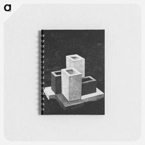 アートメモ帳-Plastic garden (Vases) - テオ ファン ドゥースブルフ Memo.