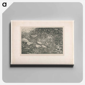 アートパネル-Vogel in begroeiing aan het water - テオ ヴァン ホイテマ Canvas.