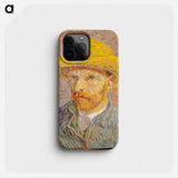 Self-Portrait with a Straw Hat - フィンセント ファン ゴッホ Phone Case.