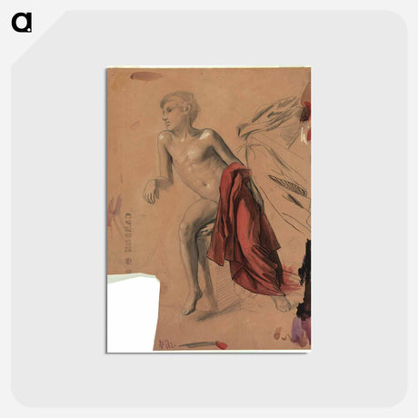 アートポストカード-Boy Nude with Red Drapery
 - ウィーン博物館 Postcard.