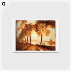 アートポストカード-Mortlake Terrace - ウィリアム ターナー Postcard.