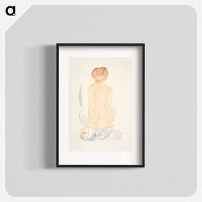 アートポスター-Seated Nude, Seen from the Back
 - イェール大学アートギャラリー Poster.