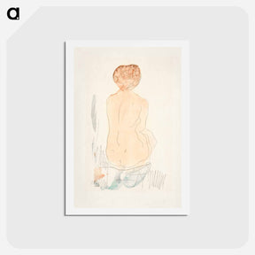 アートポストカード-Seated Nude, Seen from the Back
 - イェール大学アートギャラリー Postcard.