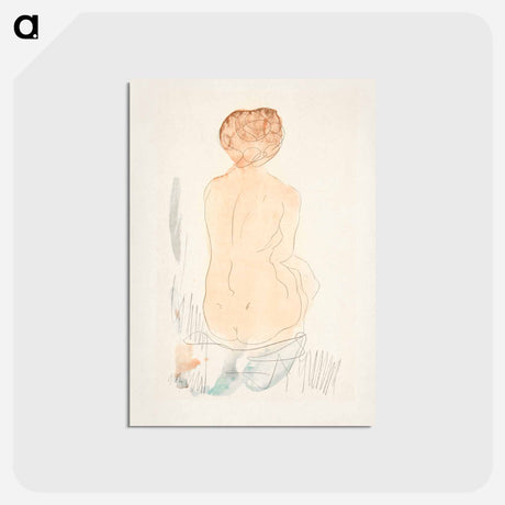 アートポストカード-Seated Nude, Seen from the Back
 - イェール大学アートギャラリー Postcard.