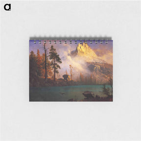 アートメモ帳-Mountain Lake - アルバート ビアスタット Memo.