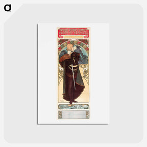 アートポストカード-Hamlet - アルフォンス ミュシャ Postcard.