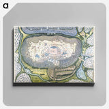 Fortified City of Ranthambhor - アンティーク地図 Canvas.