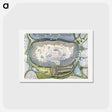 アートポストカード-Fortified City of Ranthambhor - アンティーク地図 Postcard.