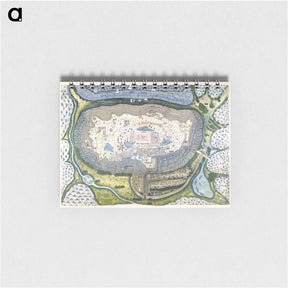 アートメモ帳-Fortified City of Ranthambhor - アンティーク地図 Memo.