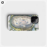 Fortified City of Ranthambhor - アンティーク地図 Phone Case.