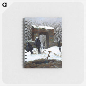 アートメモ帳-Graveyard under Snow - カスパー ダーヴィト フリードリヒ Memo.