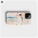 Two Women and Three Children on the Beach - チャールズ デムス Phone Case.