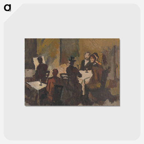 アートポストカード-Company in a Coffee Shop
 - シプリアン マジェルニク Postcard.