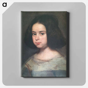 アートパネル-Portrait of a Little Girl - ディエゴ ベラスケス Canvas.