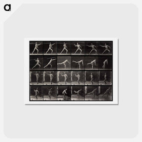 アートポストカード-Throwing a Spear
 - エドワード マイブリッジ Postcard.