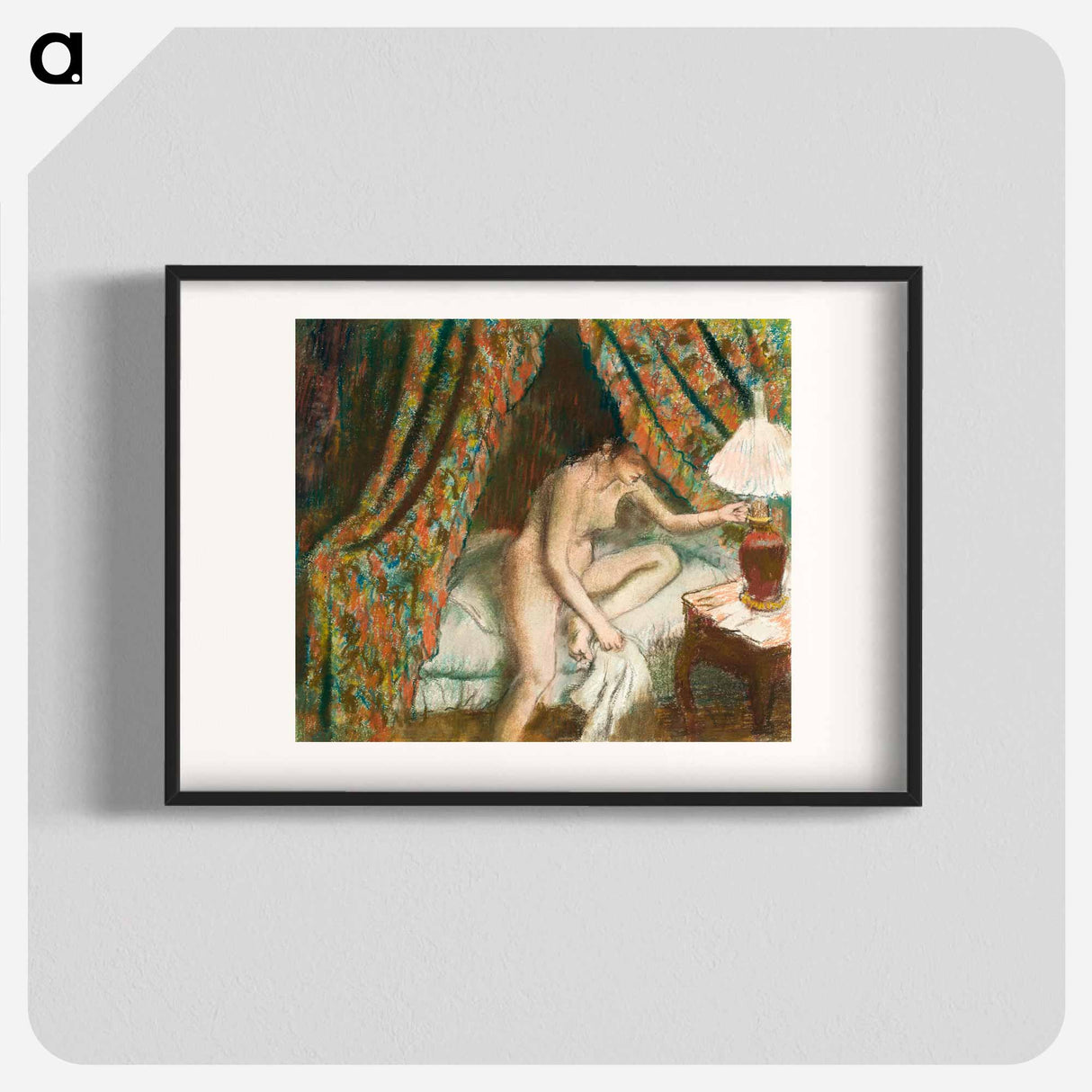 Retiring - Edgar Degas Poster.