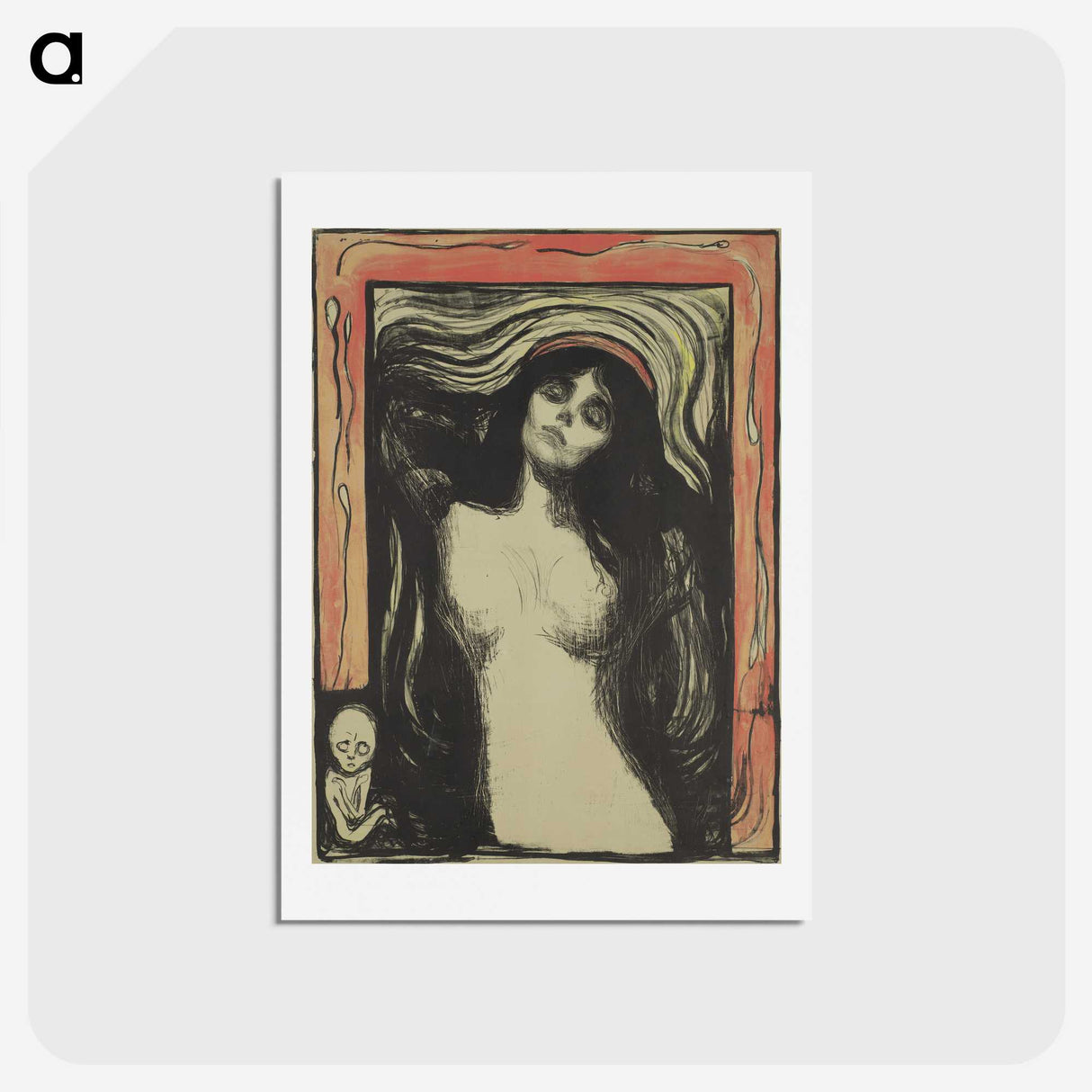 1-91_Edvard-Munch_hagaki