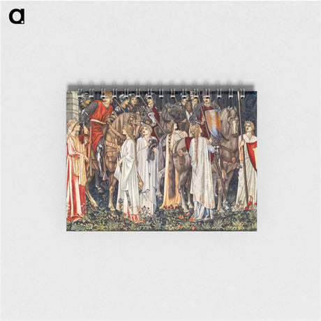 アートメモ帳-Quest for the Holy Grail Tapestries: The Arming and Departure of the Knights - エドワード バーン ジョーンズ Memo.