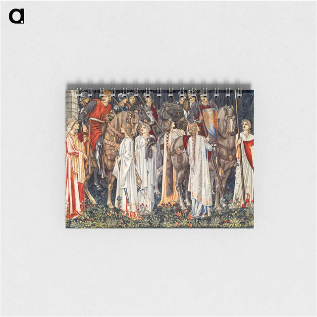 アートメモ帳-Quest for the Holy Grail Tapestries: The Arming and Departure of the Knights - エドワード バーン ジョーンズ Memo.