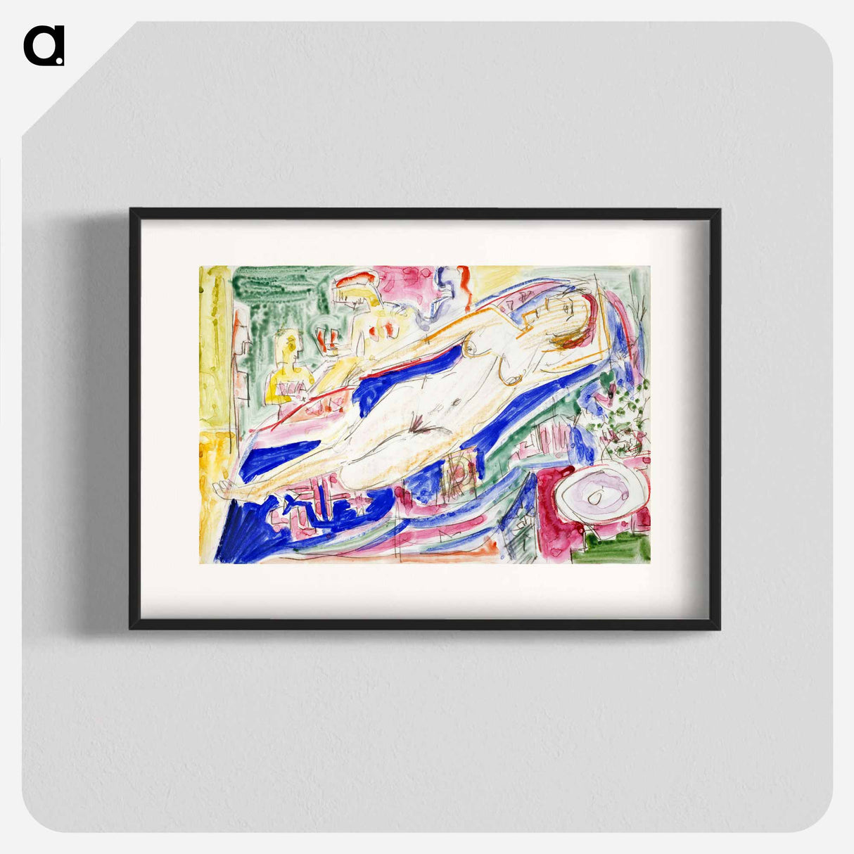 Reclining Female Nude - エルンスト ルートヴィヒ キルヒナー Poster.
