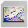 アートパネル-Reclining Female Nude - エルンスト ルートヴィヒ キルヒナー Canvas.