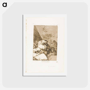 アートポストカード-Correction, plate 46 from Los Caprichos - フランシスコ デ ゴヤ Postcard.