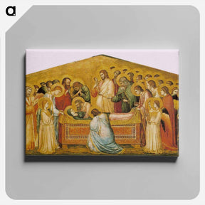 アートパネル-The Death of the Virgin - ジョット ディ ボンドーネ Canvas.