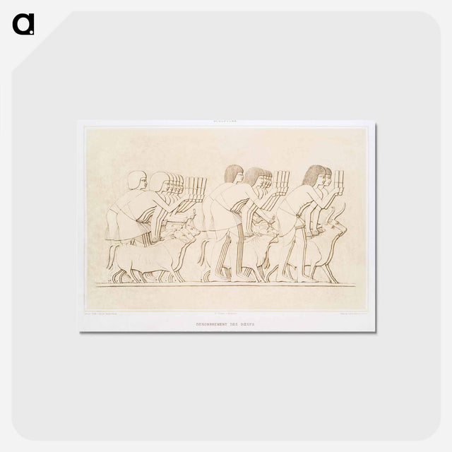 アートポストカード-Cattle Count
 - エジプト美術史 Postcard.