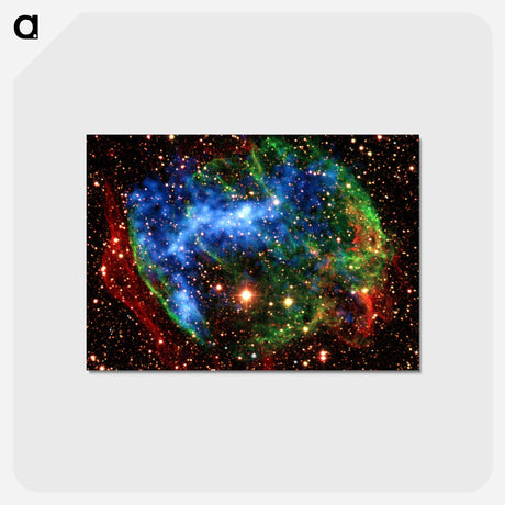 アートポストカード-Supernova Remnant W49B
 - ハッブル画像 Postcard.