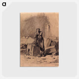 A stonemason - ジャン フランソワ ミレー Postcard.