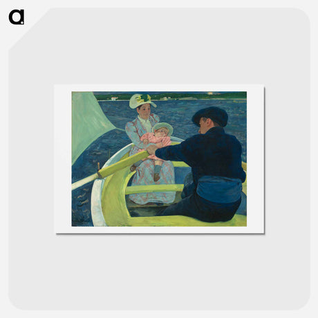 アートポストカード-The Boating Party - メアリー カサット Postcard.
