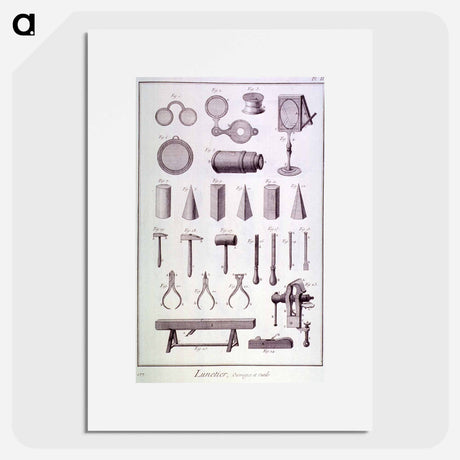 アートポスター-Lunetier, Ouvrages et Outils
 - 国立医学図書館 Poster.