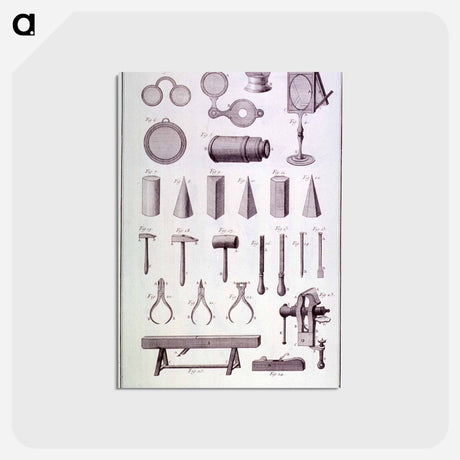 アートポストカード-Lunetier, Ouvrages et Outils
 - 国立医学図書館 Postcard.