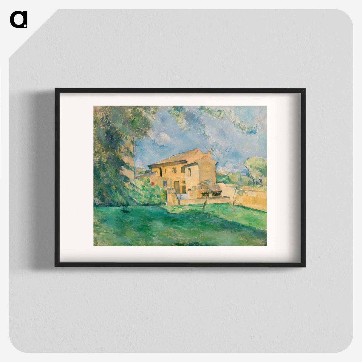 The Farm at the Jas de Bouffan - Paul Cezanne Poster.