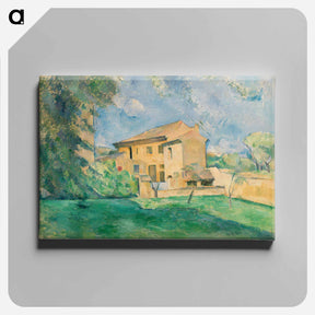 アートパネル-The Farm at the Jas de Bouffan - ポール セザンヌ Canvas.