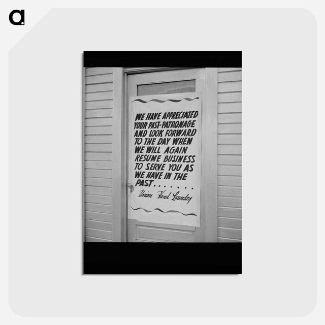 アートポストカード-Closed Laundry, Los Angeles
 - ラッセル リー Postcard.