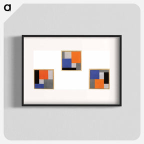 アートポスター-Composition XVIII in three parts - テオ ファン ドゥースブルフ Poster.