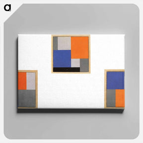 アートパネル-Composition XVIII in three parts - テオ ファン ドゥースブルフ Canvas.