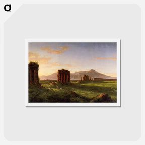 アートポストカード-Roman Campagna - トーマス コール Postcard.