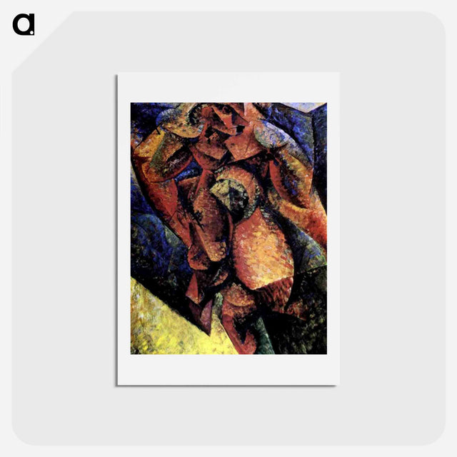 アートポストカード-Dynamism of a Human Body - ウンベルト ボッチョーニ  Postcard.