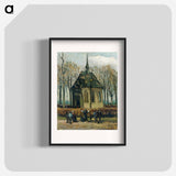 Congregation Leaving the Reformed Church in Nuenen - Vincent van Gogh Poster.