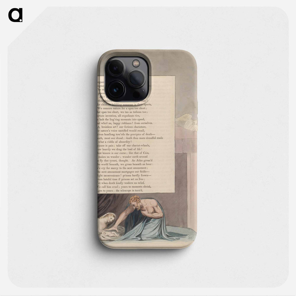 Young's Night Thoughts, Page 23, "We Censure Nature for a Span Too Short" - ウィリアム ブレイク Phone Case.