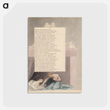 アートポストカード-Young's Night Thoughts, Page 23, "We Censure Nature for a Span Too Short" - ウィリアム ブレイク Postcard.